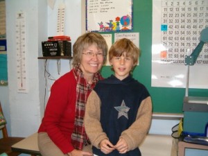 Mikah and me at his school's Grandparents' Day in 2007